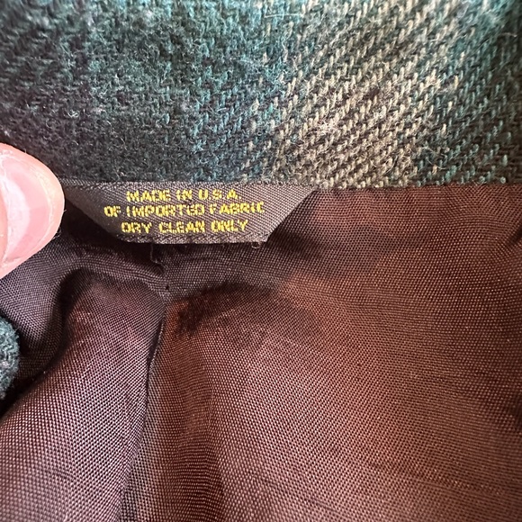 Vintage wool TFW Jacket green ombré men’s large - Picture 3 of 4